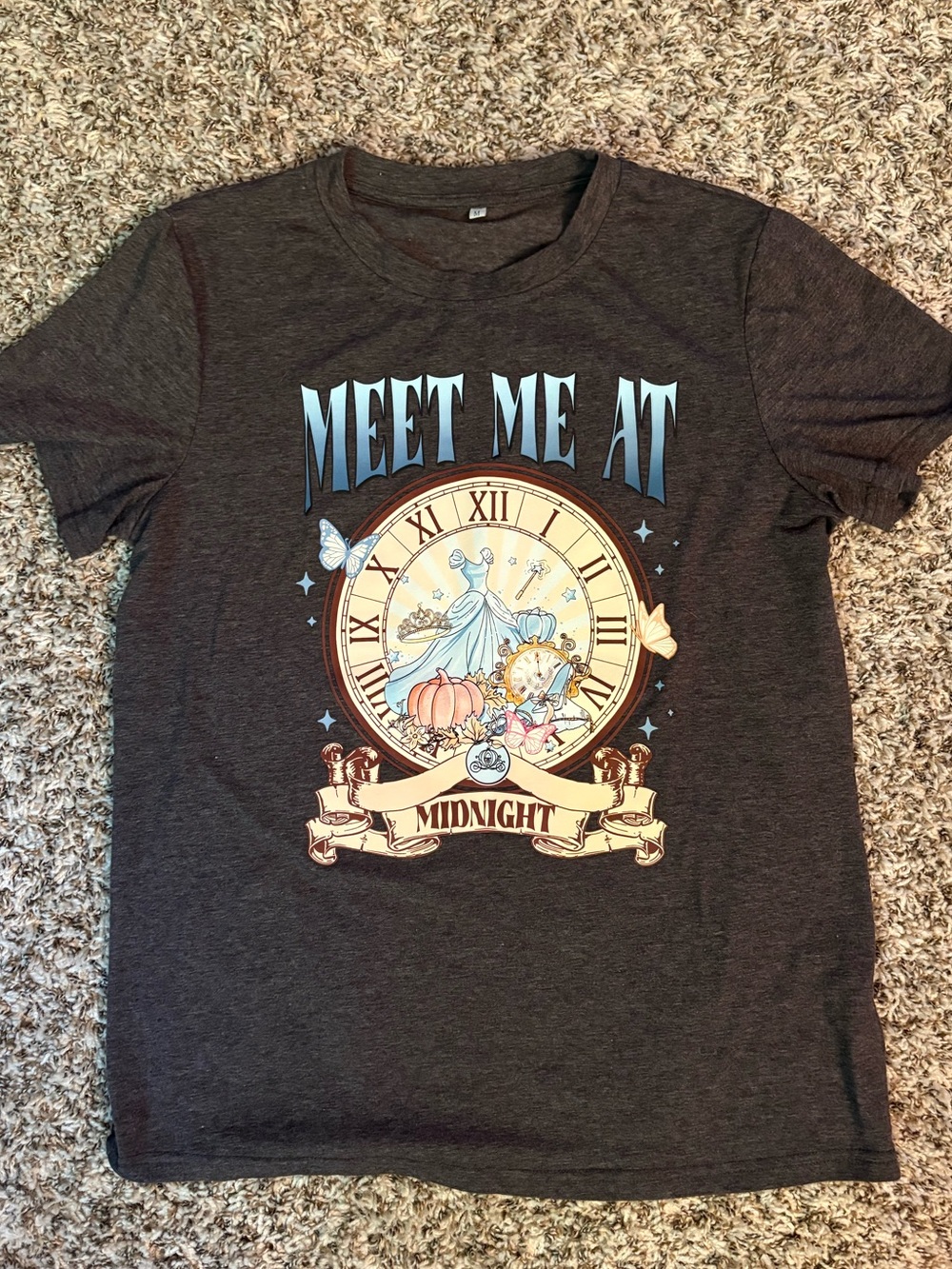 Meet Me At Midnight Graphic Tee - Charcoal